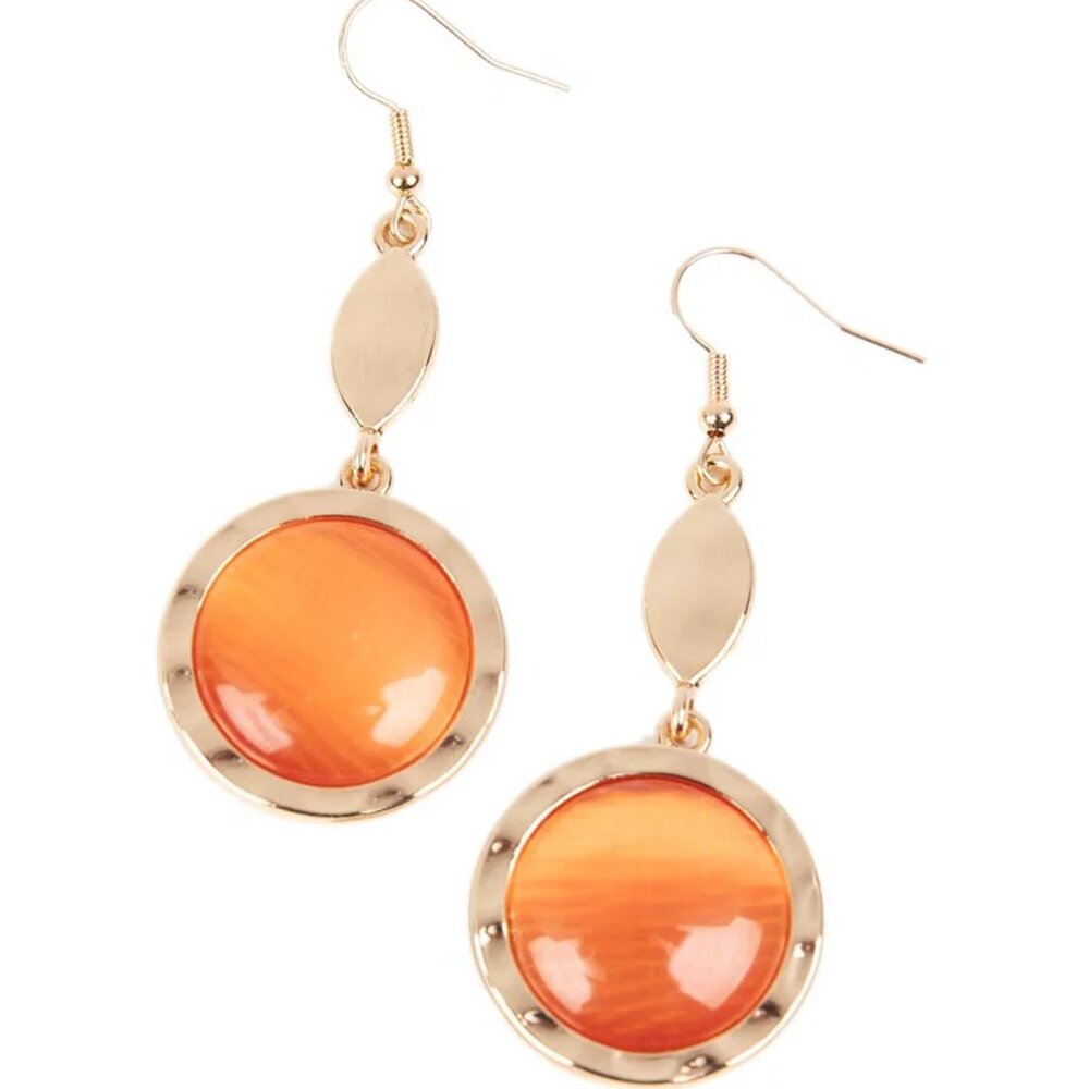 Paparazzi Magically Magnificent Orange Earrings